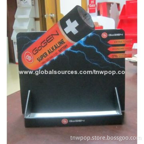 Counter display, recyclable and stable/eye-catching/eco-friendly/shining printing, easy to assemble